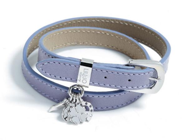LJ431 - Bracciale Lui-Jo Lucky Love Cuoio Lilla