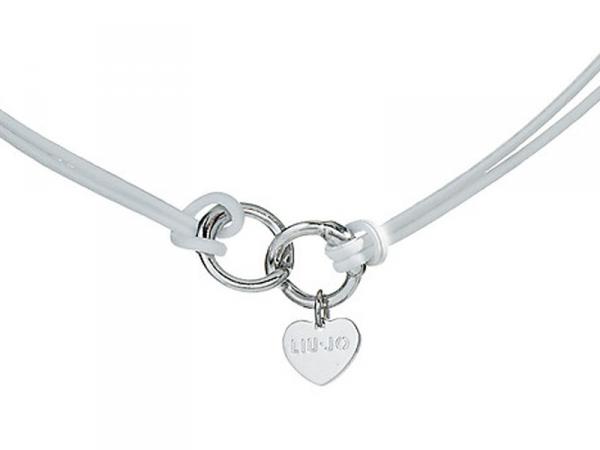 LJ457 - Collana LiuJo Cuore e Cordino Bianco