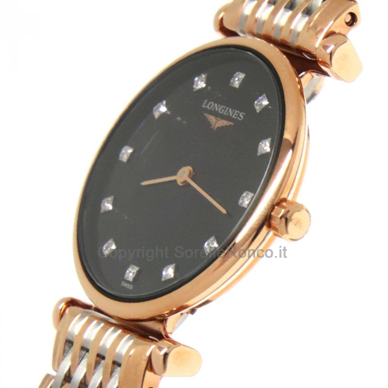 LONGINES LA GRAND CLASSIQUE NERO 29MM DIAMANTI