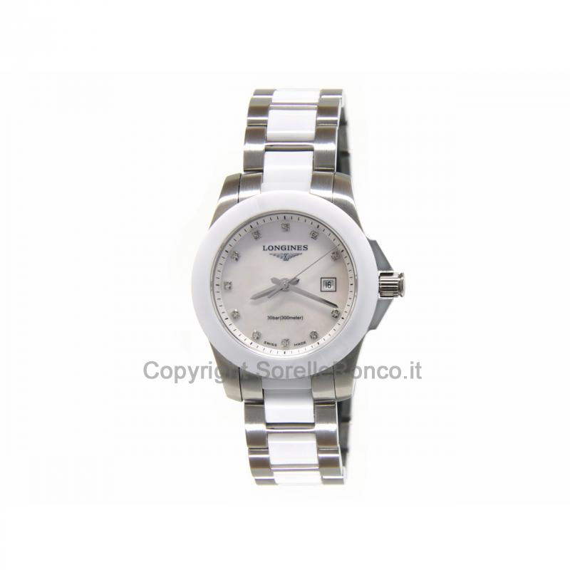 LONGINES CONQUEST LADY MADREPERLA DIAMANTI 29,5MM