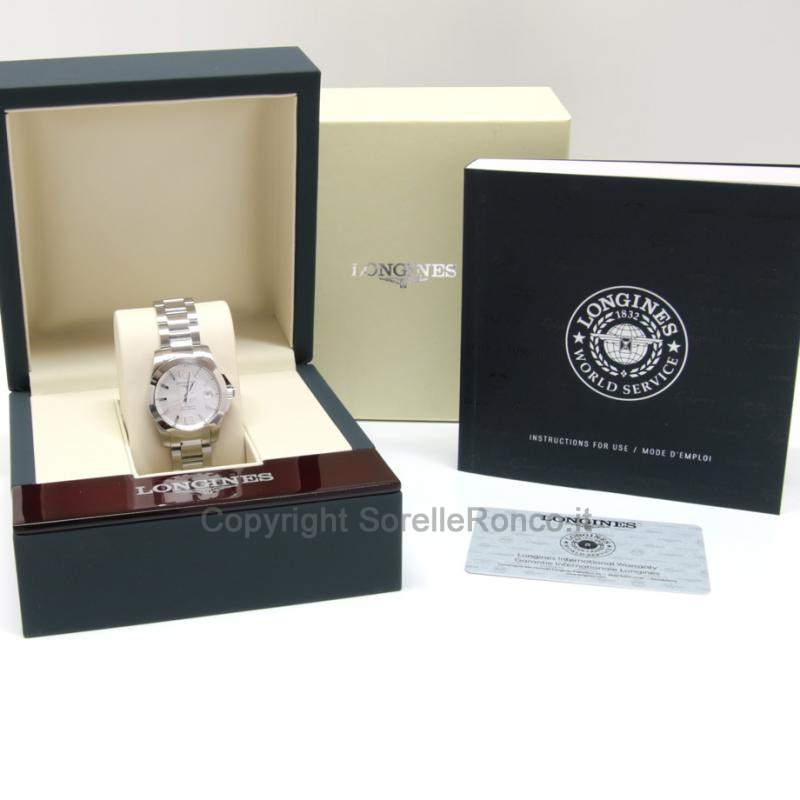 LONGINES CONQUEST LADY ARGENTO 29,5MM
