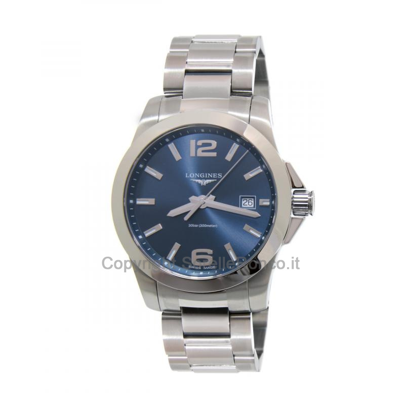 LONGINES CONQUEST ACCIAIO BLU 41MM QUARZO