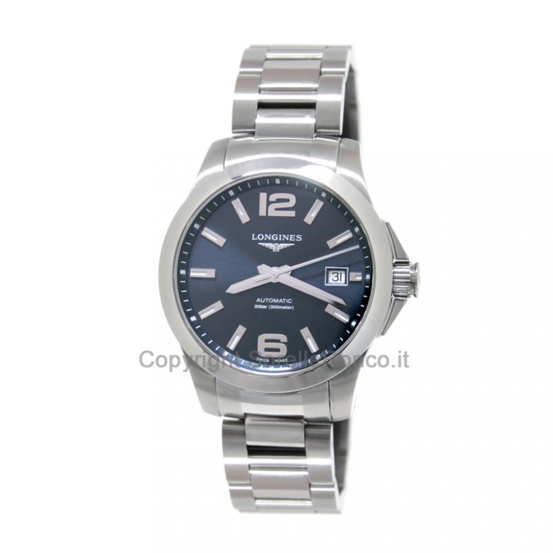 LONGINES CONQUEST ACCIAIO BLU 39MM