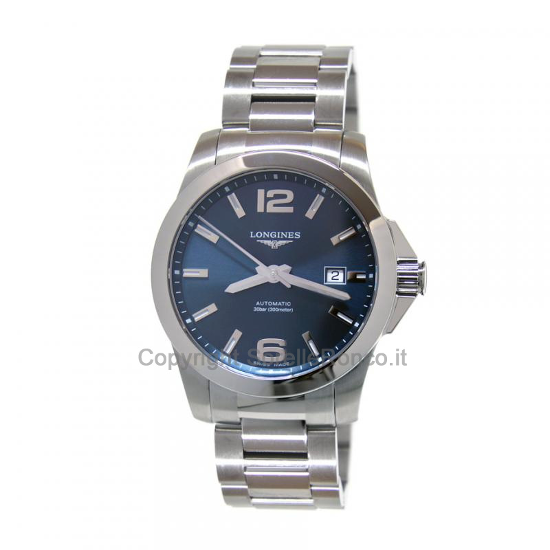 LONGINES CONQUEST ACCIAIO BLU 41MM