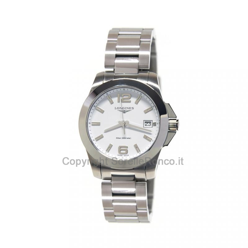 LONGINES CONQUEST LADY BIANCO 34MM QUARZO