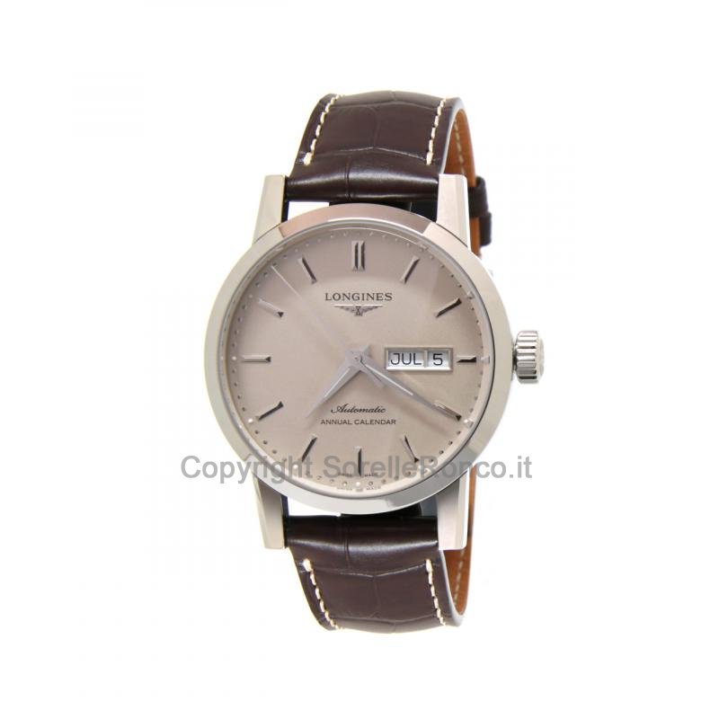 LONGINES 1832 BEIGE 40MM ALLIGATORE MARRONE