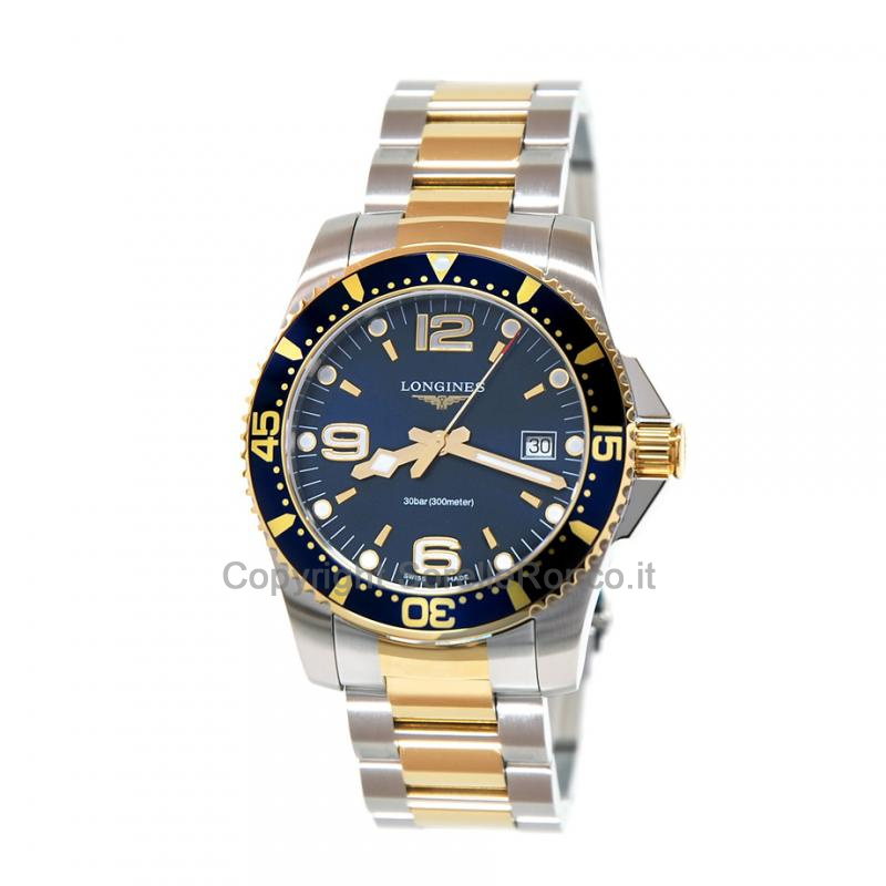 LONGINES HYDROCONQUEST QUARZO BLU 41MM BICOLOR