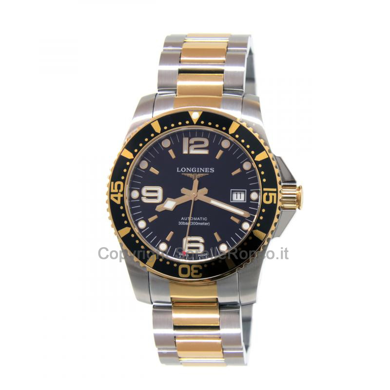 LONGINES HYDROCONQUEST AUTO NERO PVD ORO 41MM