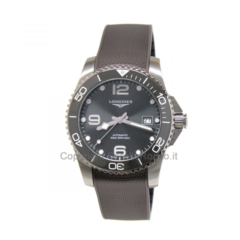LONGINES HYDROCONQUEST 41MM AUTO GRIGIO CAUCCIÙ