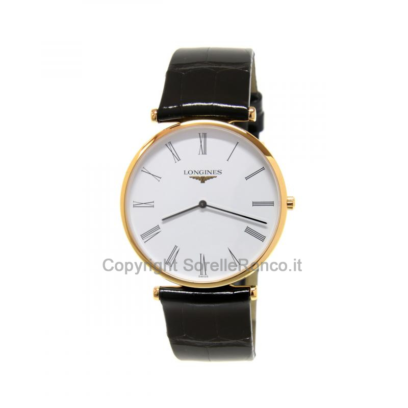 LONGINES LA GRAND CLASSIQUE BIANCO 37MM PELLE NERA