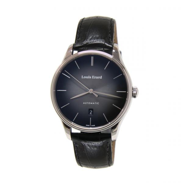 69287AA62-BAAC82 - Louis Erard Heritage Grigio 41mm Auto Pelle Nera