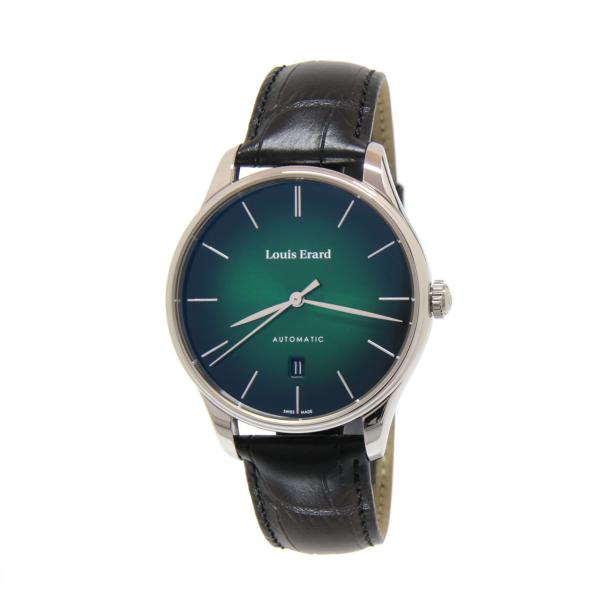 69287AA69-BAAC82 - Louis Erard Heritage Verde 41mm Pelle Nera