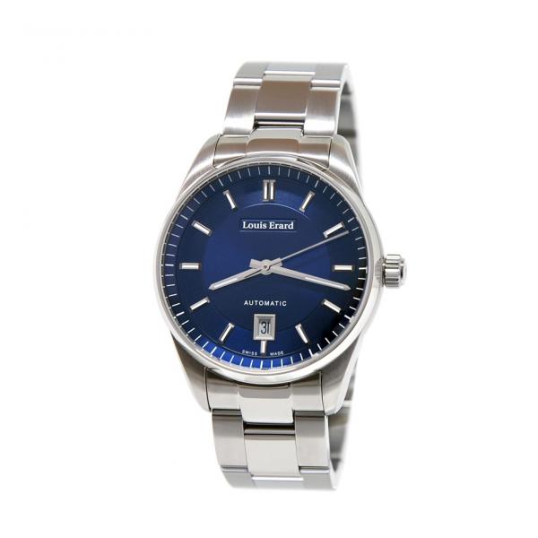 69101AA35-BMA19 - Louis Erard Heritage 40mm Automatico Blu Acciaio