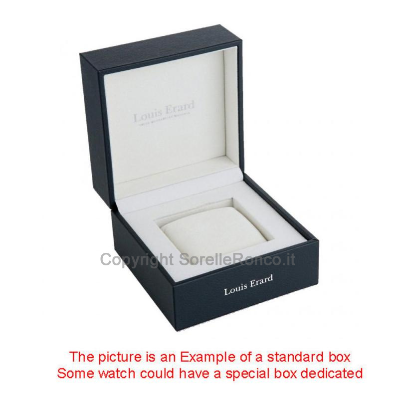 LOUIS ERARD ROMANCE SILVER 33MM DIAMANTI PELLE