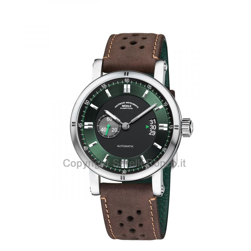 MÜHLE GLASHÜTTE TEUTONIA II VERDE 41,6MM PELLE