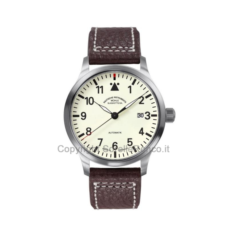 MÜHLE GLASHÜTTE TERRASPORT II CREMA 40MM PELLE