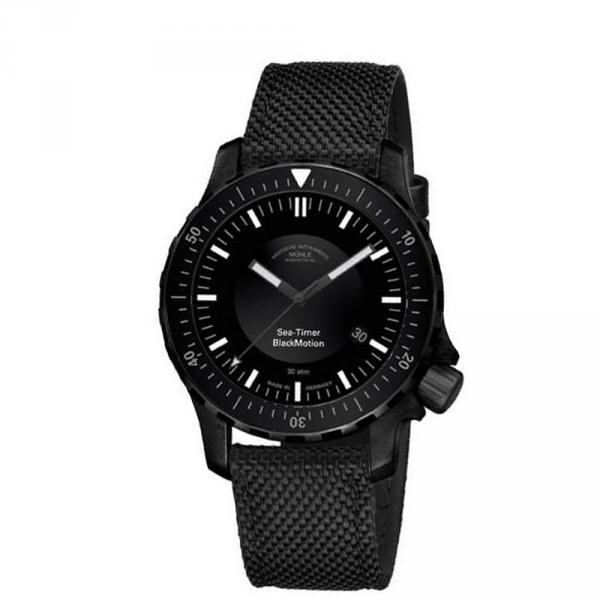 M1-41-83-NB - Mühle Glashütte Sea Timer Blackmotion 44mm Auto