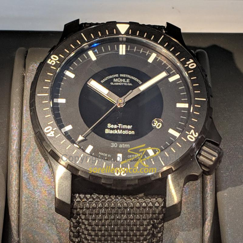 MÜHLE GLASHÜTTE SEA TIMER BLACKMOTION 44MM AUTO