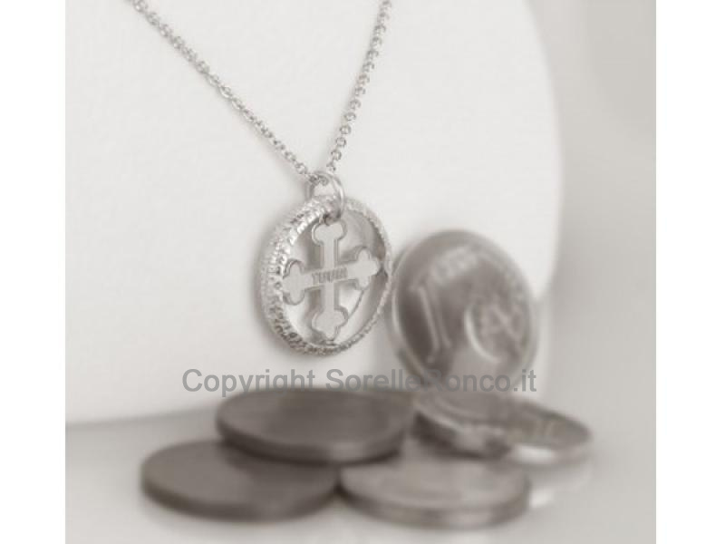 MINI FLORE TUUM COLLANA ORO BIANCO 9KT