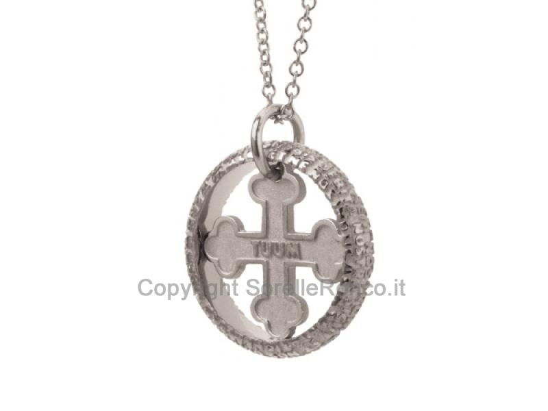 MINI FLORE TUUM COLLANA ORO BIANCO 9KT