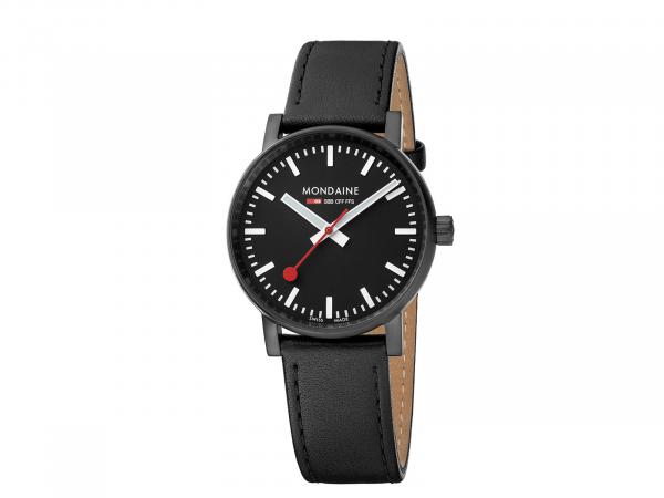 MSE-35121-LB - Mondaine Evo2 SBB 35mm PVD Nero