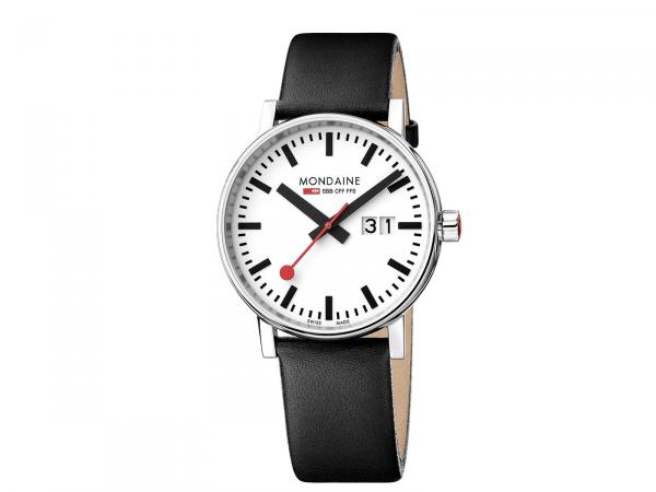 MSE-40210-LB - Mondaine Evo2 SBB 40mm Big Date Nero