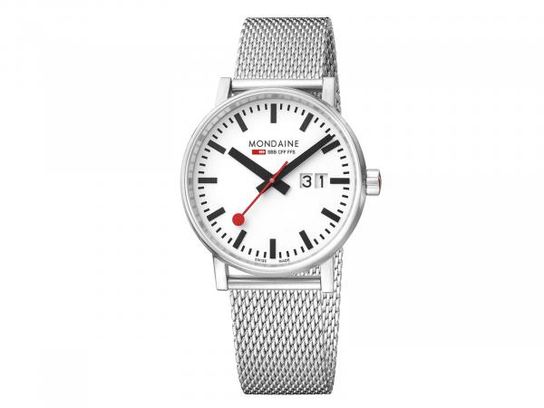 MSE-40210-SM - Mondaine Evo2 SBB 40mm Big Date Acciaio