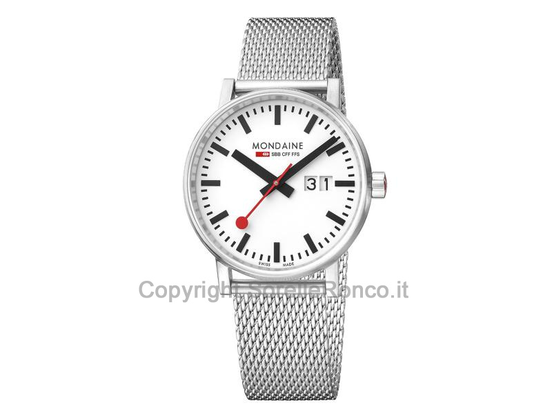 MONDAINE EVO2 SBB 40MM BIG DATE ACCIAIO
