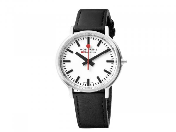 MST-4101B-LB - Mondaine Stop2go Back Light 41mm Nero