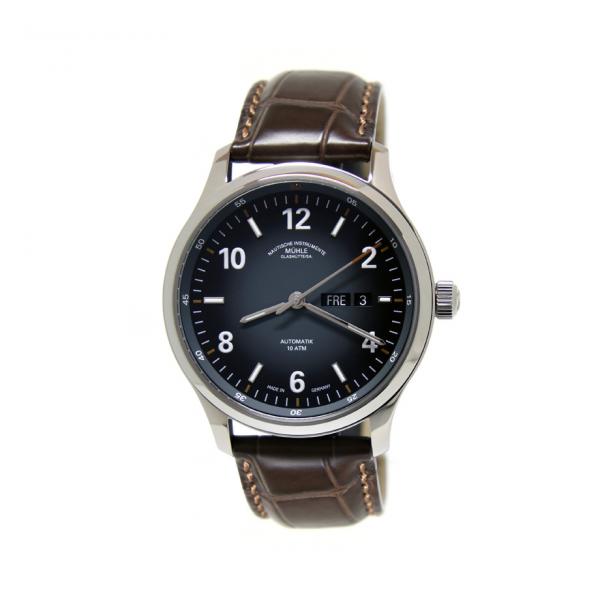 M1-43-26-LB - Mühle Glashütte Lunova Antracite 42,3mm Tag/Datum