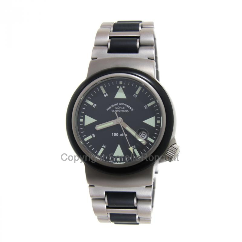 MÜHLE GLASHÜTTE SAR RESCUE-TIMER NERO 42MM ACCIAIO