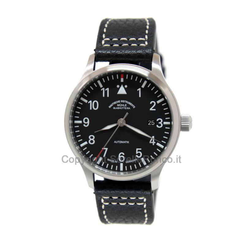 MÜHLE GLASHÜTTE TERRASPORT II NERO 40MM PELLE