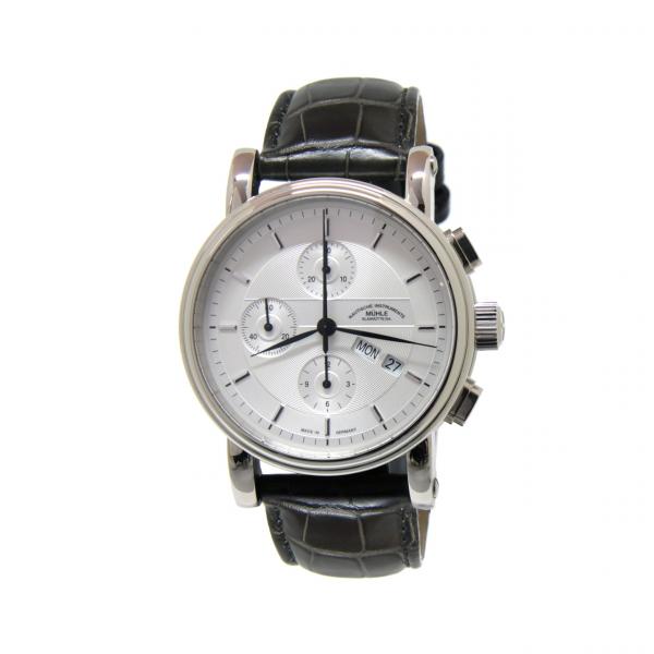 M1-30-95-LB - Mühle Glashütte Teutonia II Silver Chrono 42mm