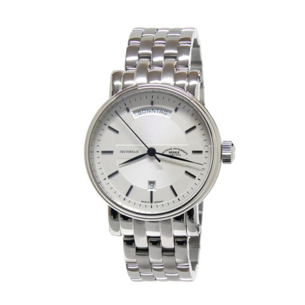 M1-33-65-MB - Mühle Glashütte Teutonia II Silver 41mm Datum