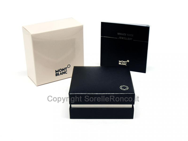 GEMELLI MONTBLANC ACCIAIO PIETRA ONICE