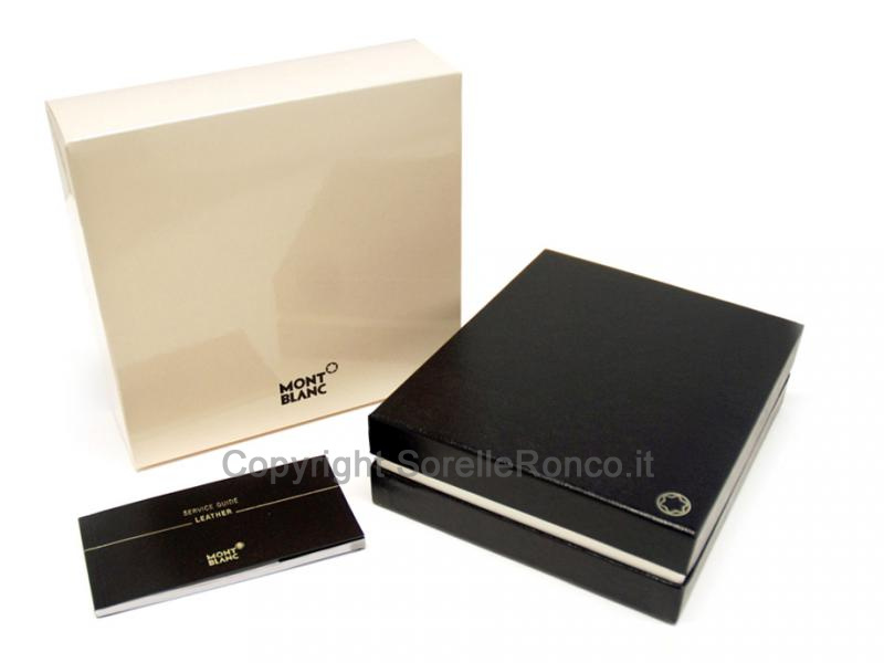 PORTAFOGLIO MONTBLANC 6CC POCKET PELLE NERO