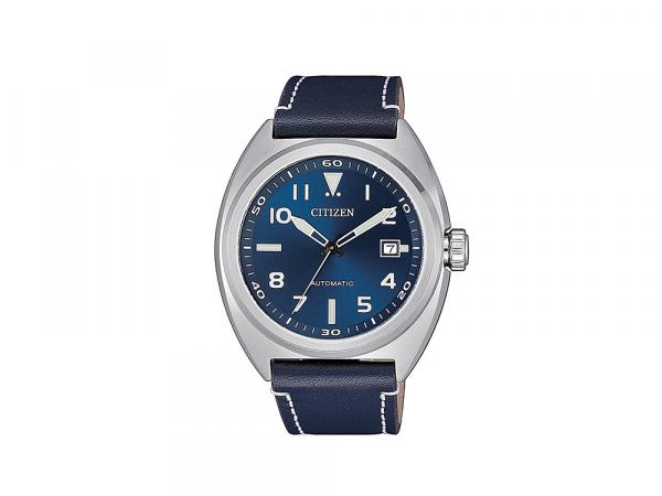 NJ0100-20L - Orologio Citizen Solo Tempo Blu Pelle 42mm