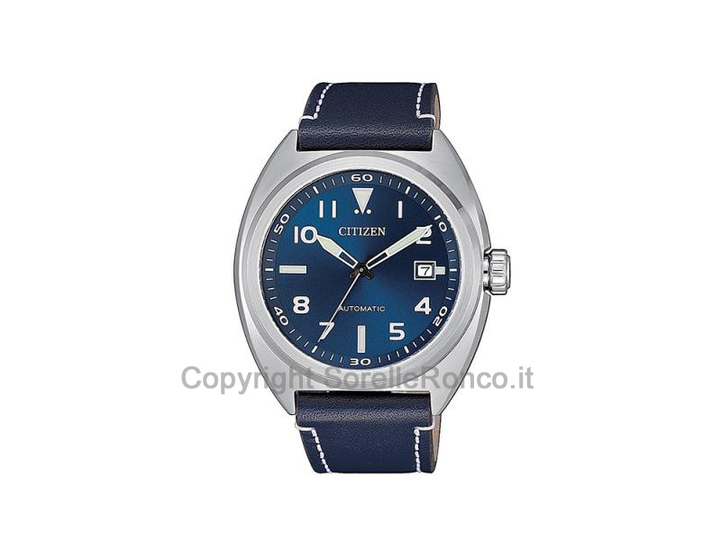 OROLOGIO CITIZEN SOLO TEMPO BLU PELLE 42MM