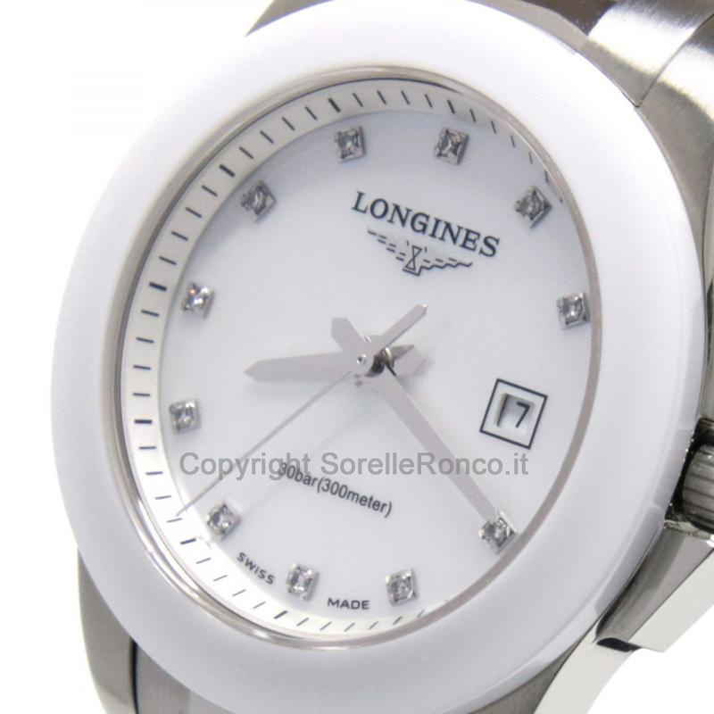 LONGINES CONQUEST LADY 29,5MM MADREPERLA DIAMANTI