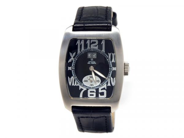 OT0079 - Officina Del Tempo 37x40mm Nero Pelle