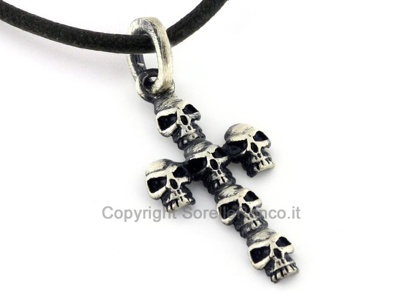 PENDENTE TESCHI IN ARGENTO E MARCASITE