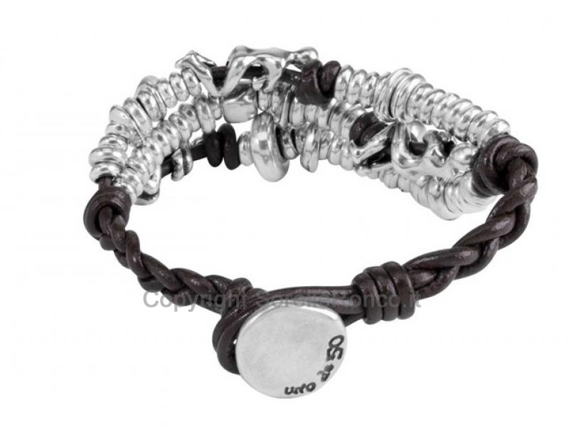 BRACCIALE UNISEX UNODE50 AKEELA ARGENTO