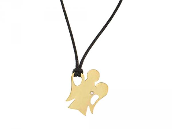 PZ565 - Pendente Angeli Oro Giallo 18Kt