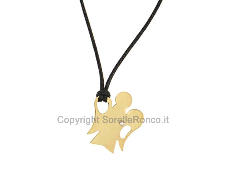 PENDENTE ANGELI ORO GIALLO 18KT