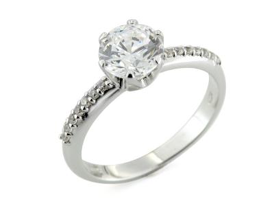 Anello Solitario con Zirconi Swarovski