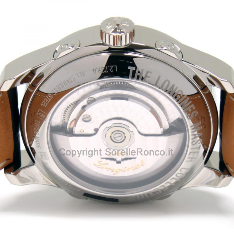 LONGINES MASTER RETROGRADO FASI LUNARI 44MM BIANCO