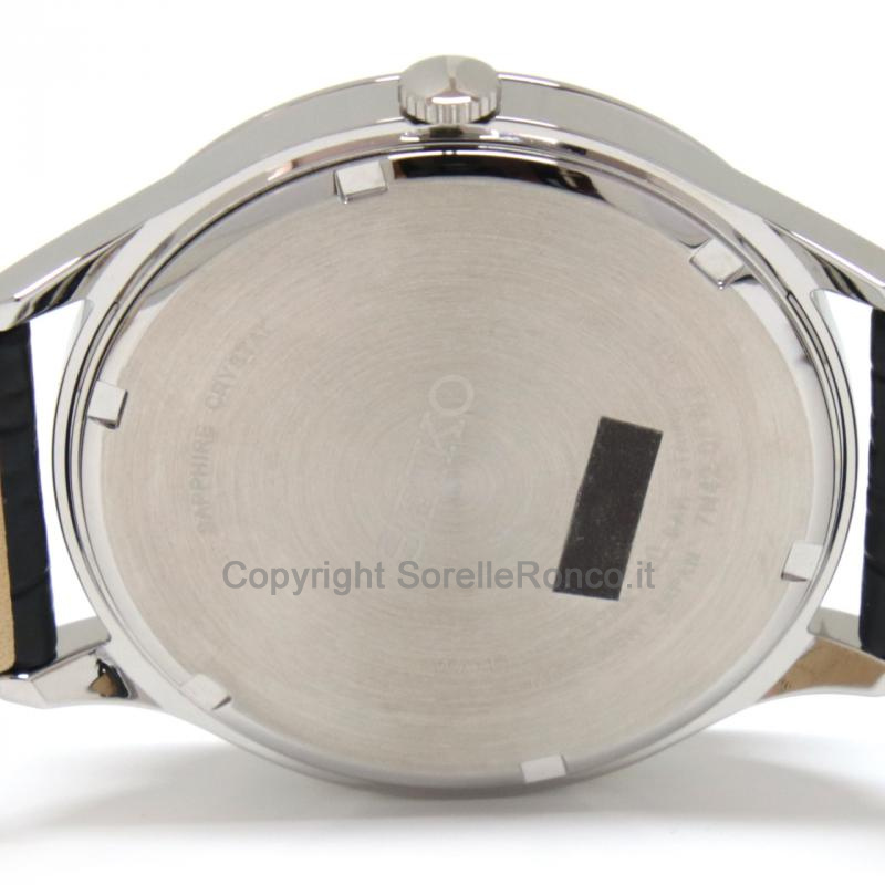 SEIKO CLASSIC NERO 40MM CINTURINO NERO PELLE