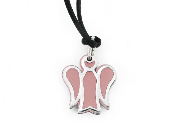 ROB-CLL-0001 - Pendente Angelo Rosa in Argento