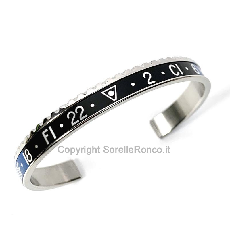 BRACCIALE SPEEDOMETER OFFICIAL ACCIAIO BLU E NERO