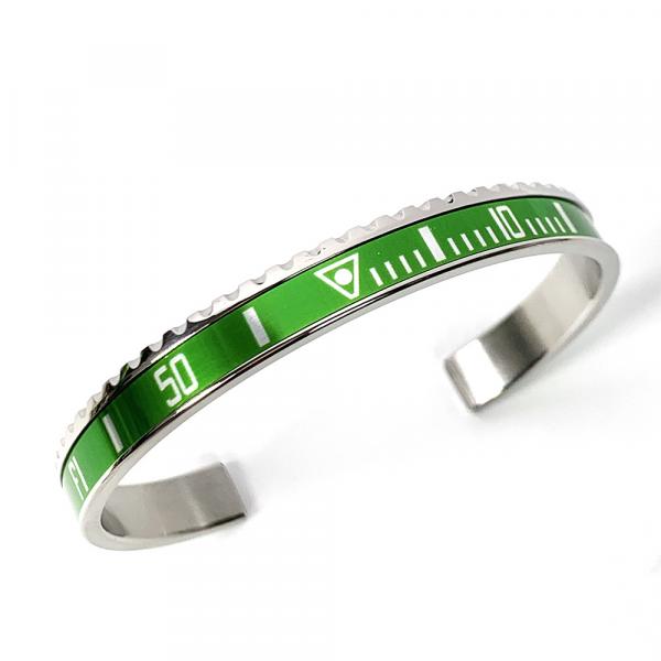 SBR-1066-N - Bracciale Speedometer Official Acciaio Verde